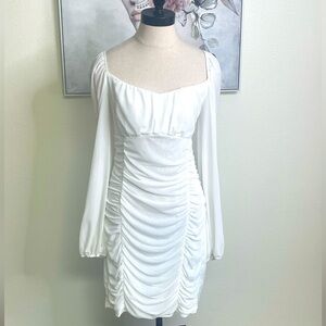White cocktail dress